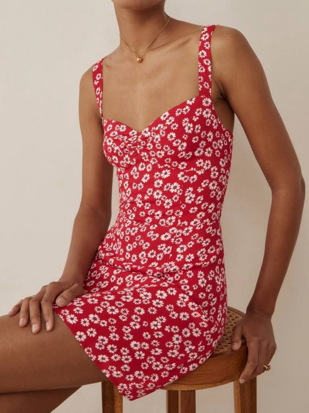 Reformation Baldwin Dress in Jenna - Picture 4 of 8